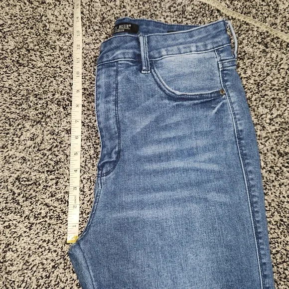 Judy Blue Skinny Fit Hi Rise Ankle Jeans Womens Sz 11/30 Stretch Faded Front - Picture 7 of 7
